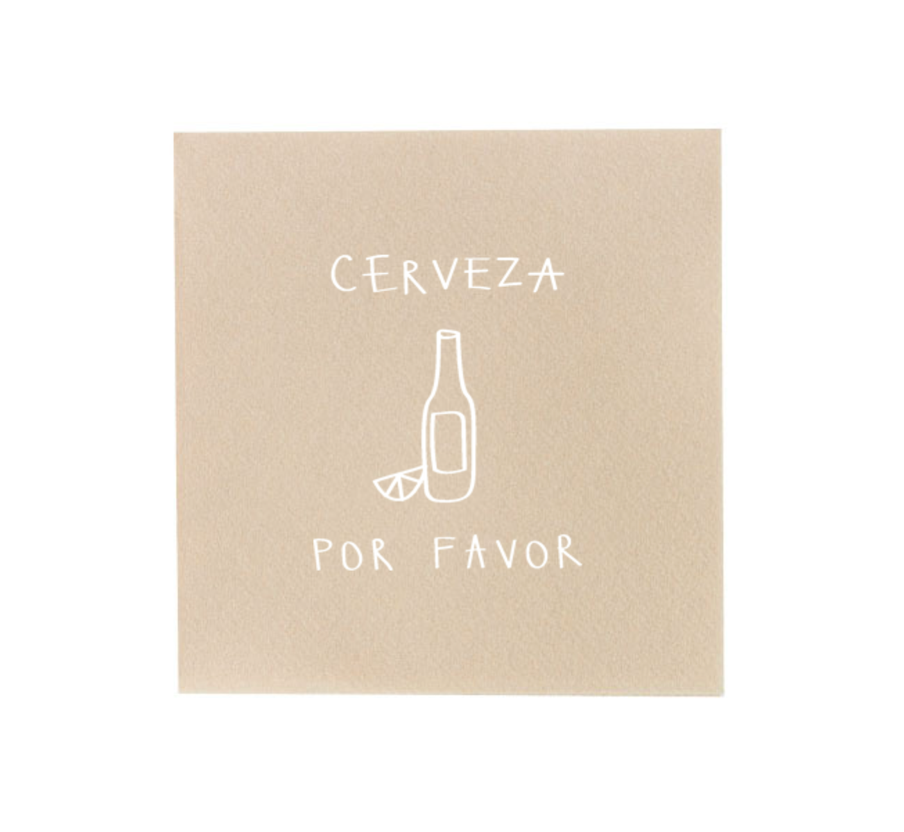 Cerveza Por Favor Cocktail Napkin Set