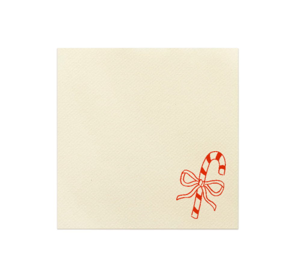 Candy Cane Cocktail Napkin Set 30 Pieces