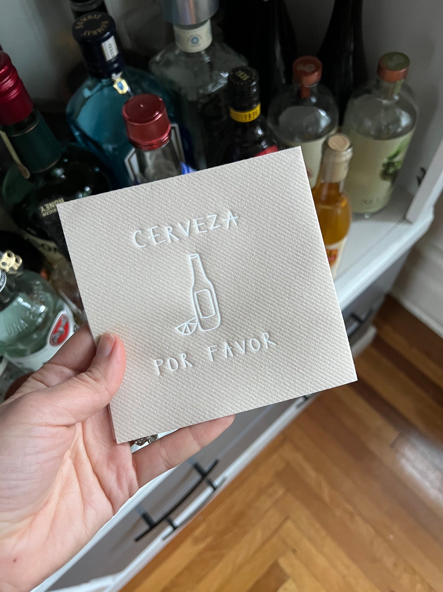 Cerveza Por Favor Cocktail Napkin Set