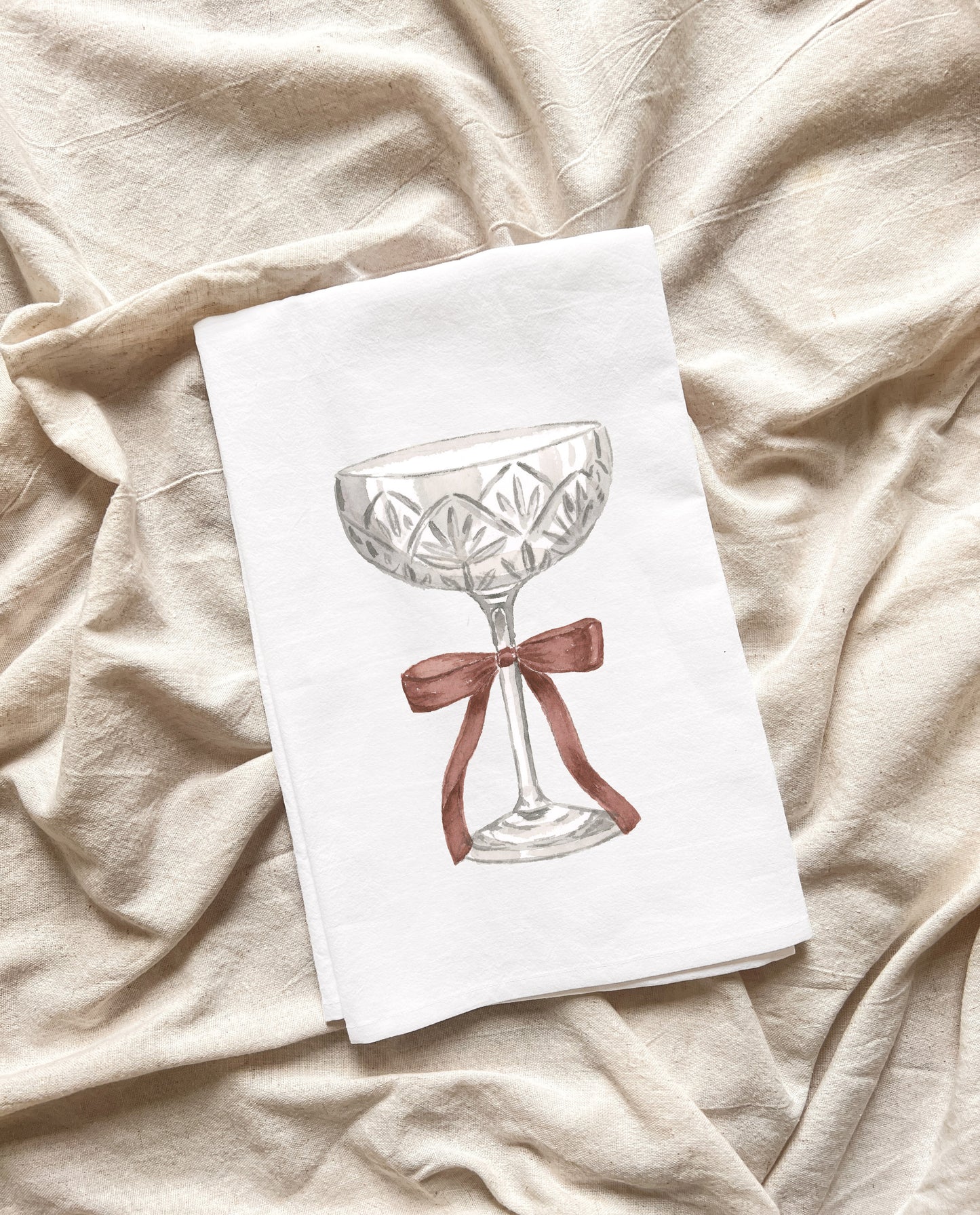Fizz the Season Tea Towel