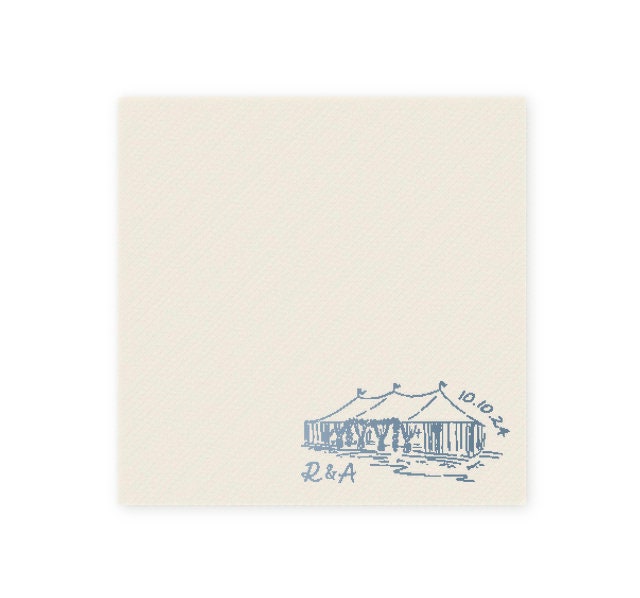 Wedding Tent Cocktail Napkin