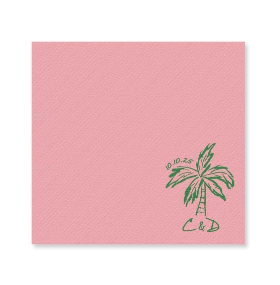 Palm Tree Cocktail Napkin