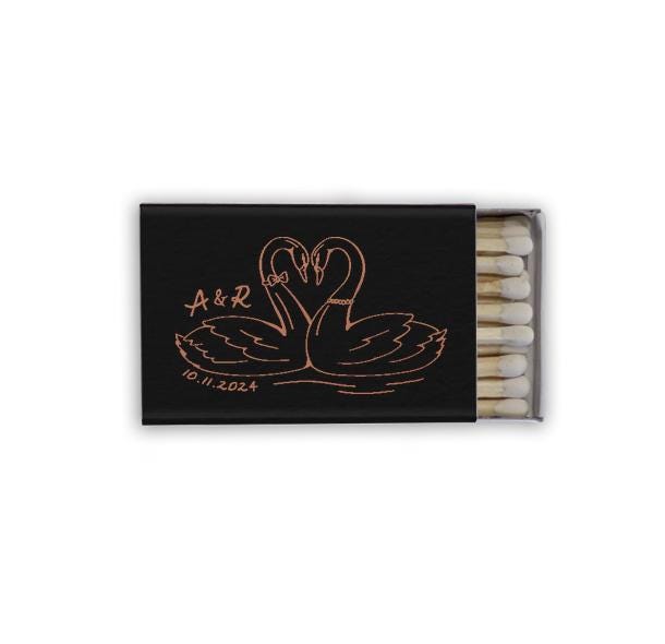 Swan Heart Matchboxes