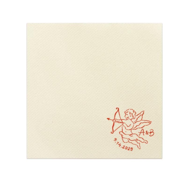 Cupid Cocktail Napkin