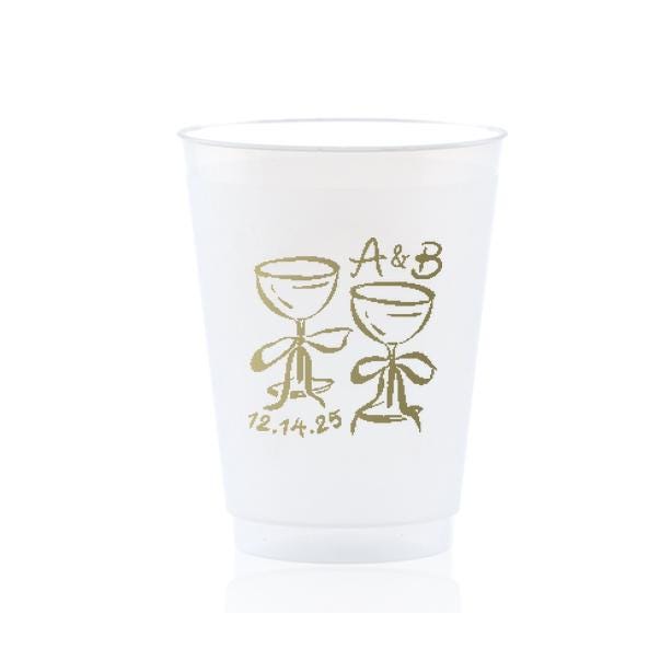 Cheers His & Hers Glassware Frost Flex Plastic Cup
