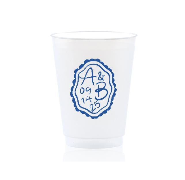 Custom Whimsical Crest Plastic Cup