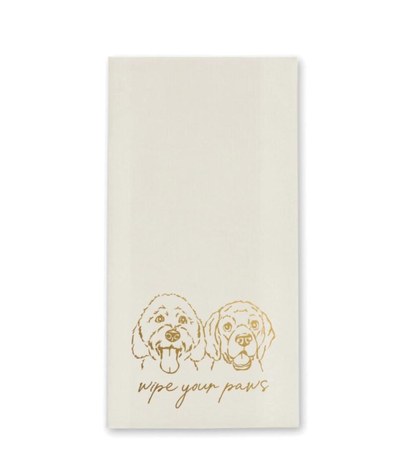 Pet Wipe Your Paws Guest Towel Napkin