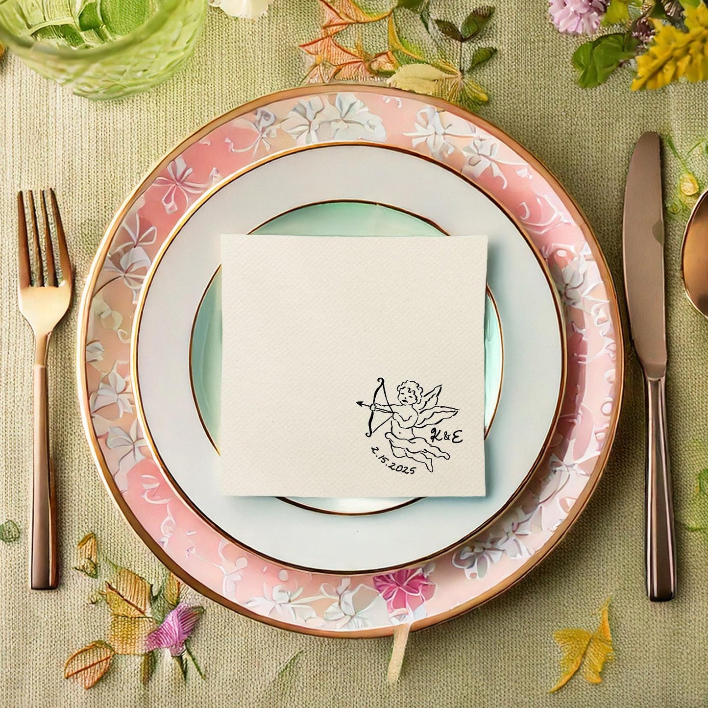 Cupid Cocktail Napkin