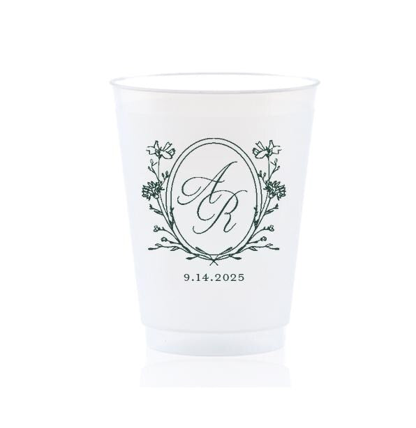 Wildflower Crest Frost Flex Plastic Cup