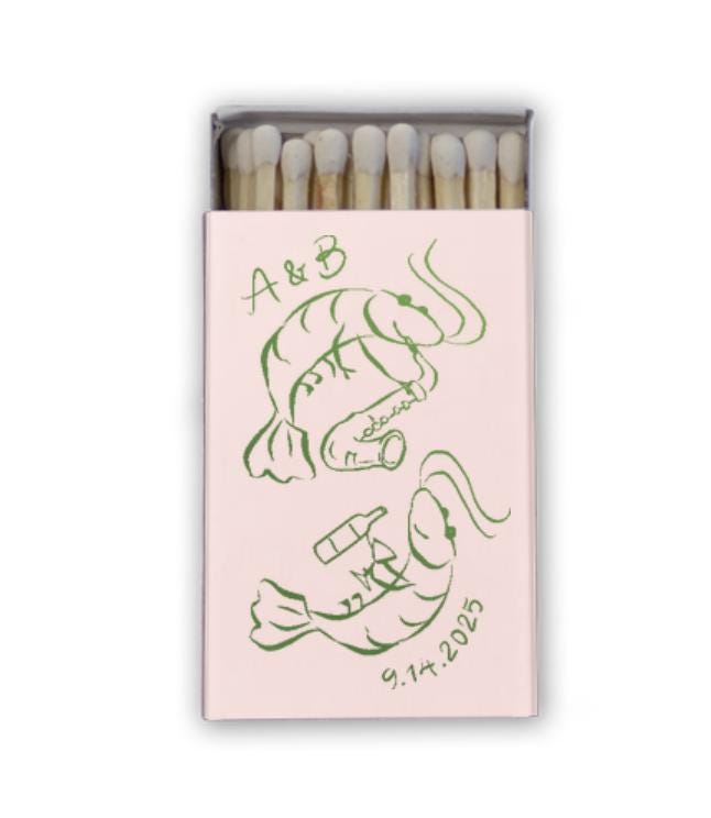 Love Shrimp Matchboxes