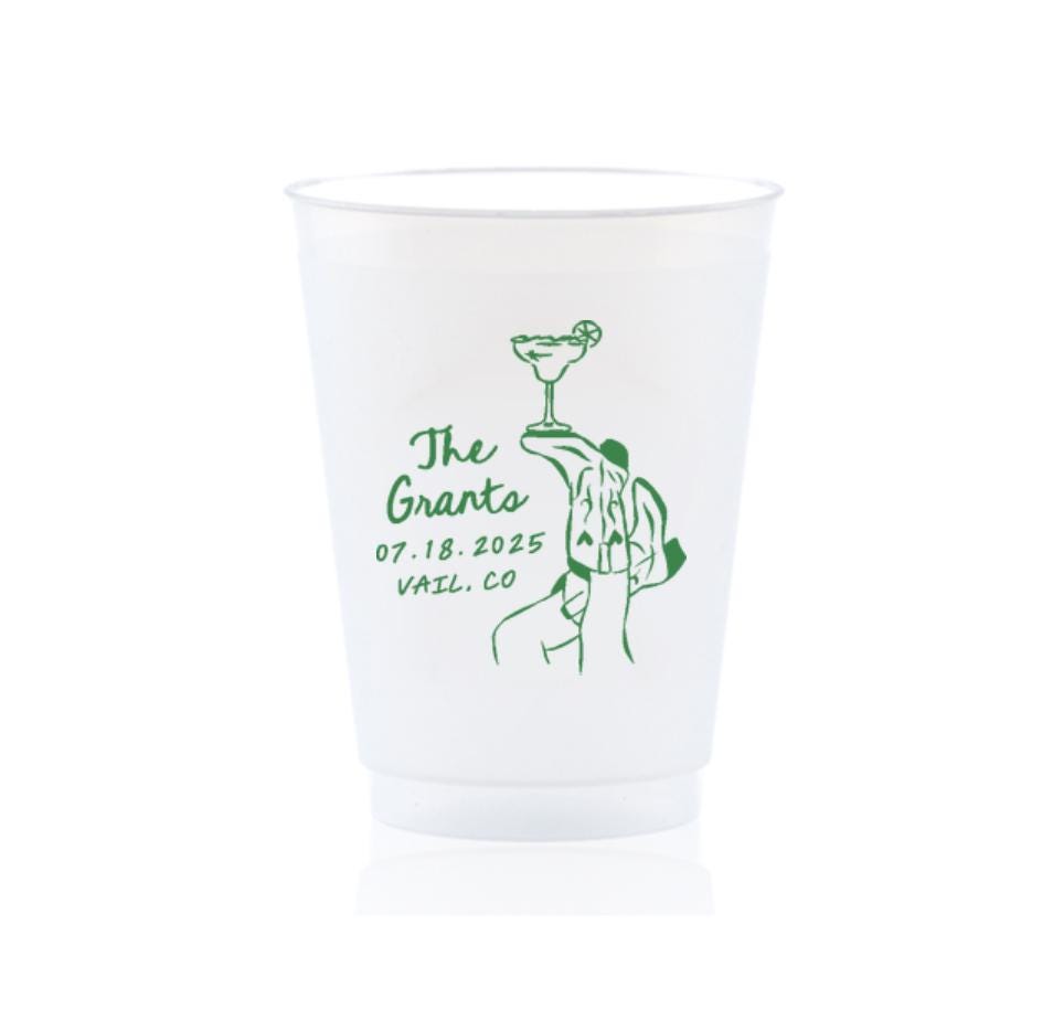 Cowgirl Boot, Legs In Air Frost Flex Plastic Cup