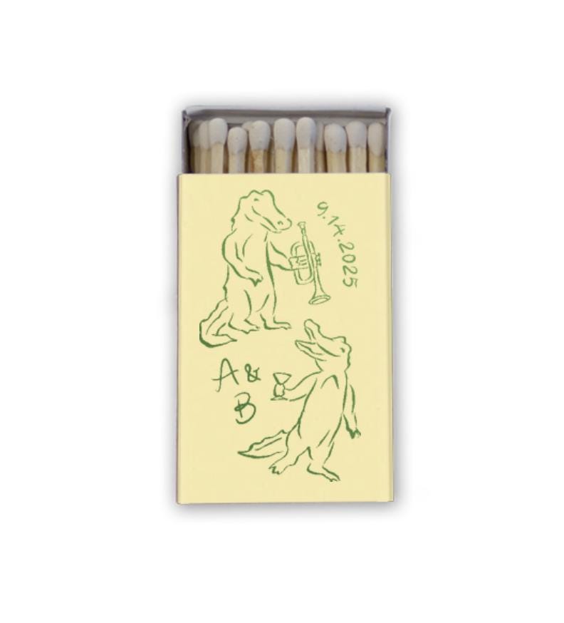 Love Alligator Matchboxes
