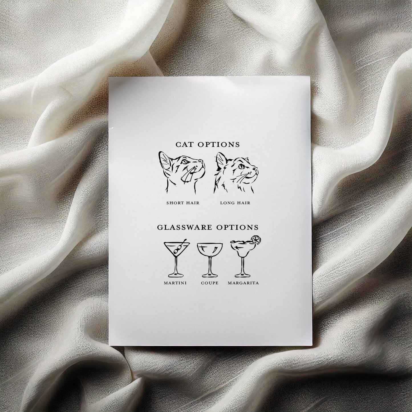 Cat with Cocktail Glass on Head Matchboxes