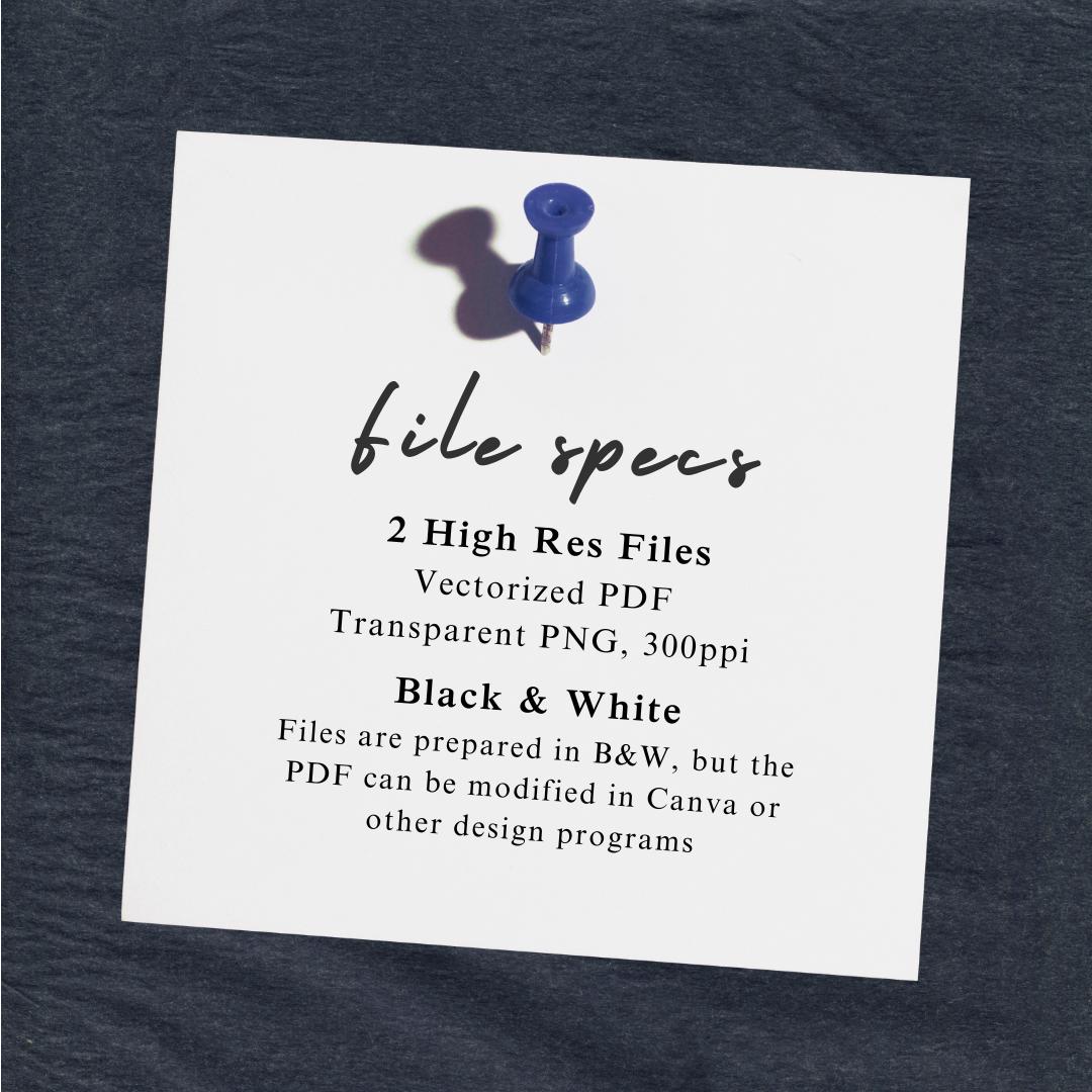 Dog with Cocktail Custom Digital Art: Wedding Signage, Party Decor (PDF & PNG)