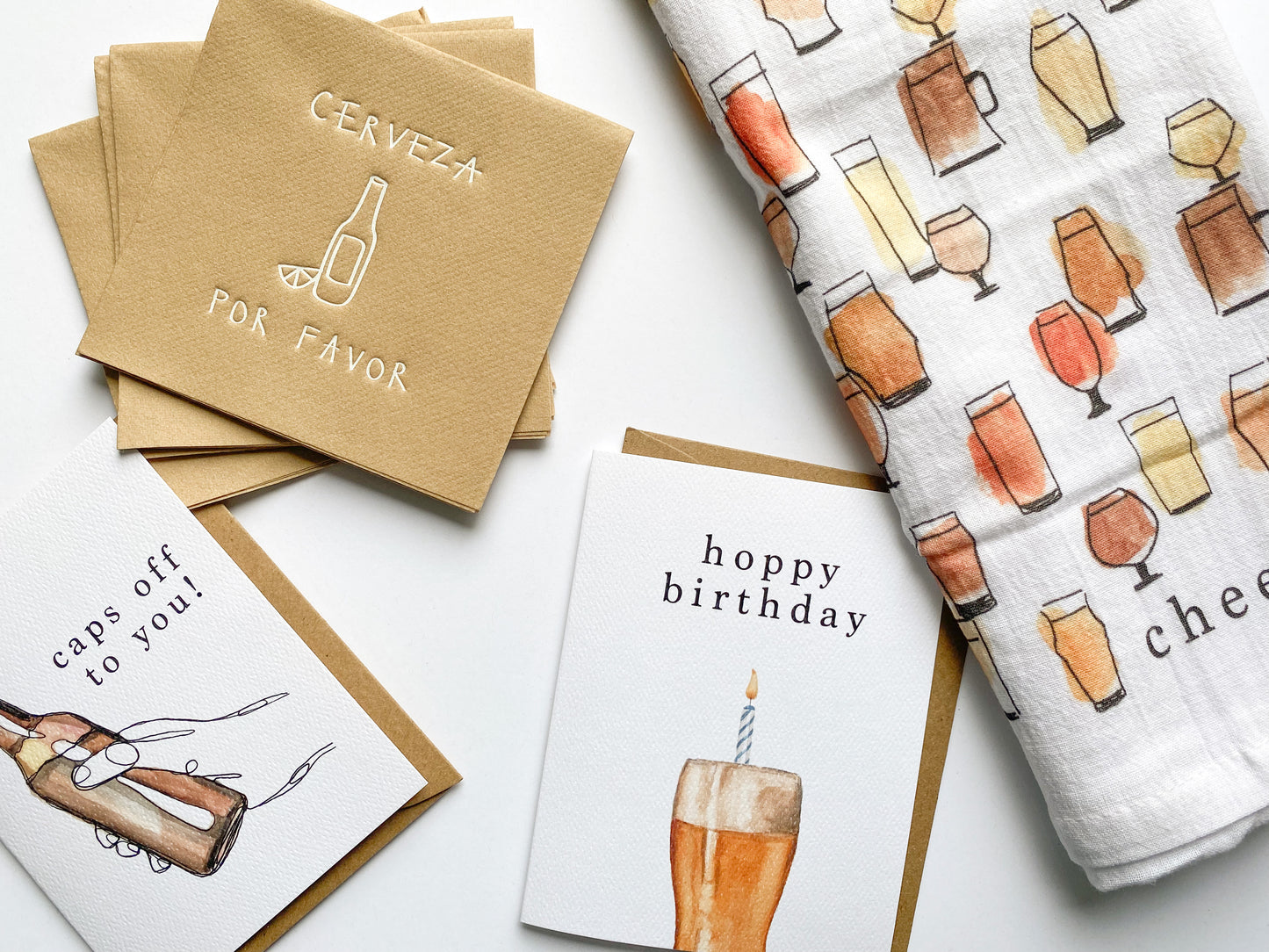 Cerveza Por Favor Cocktail Napkin Set