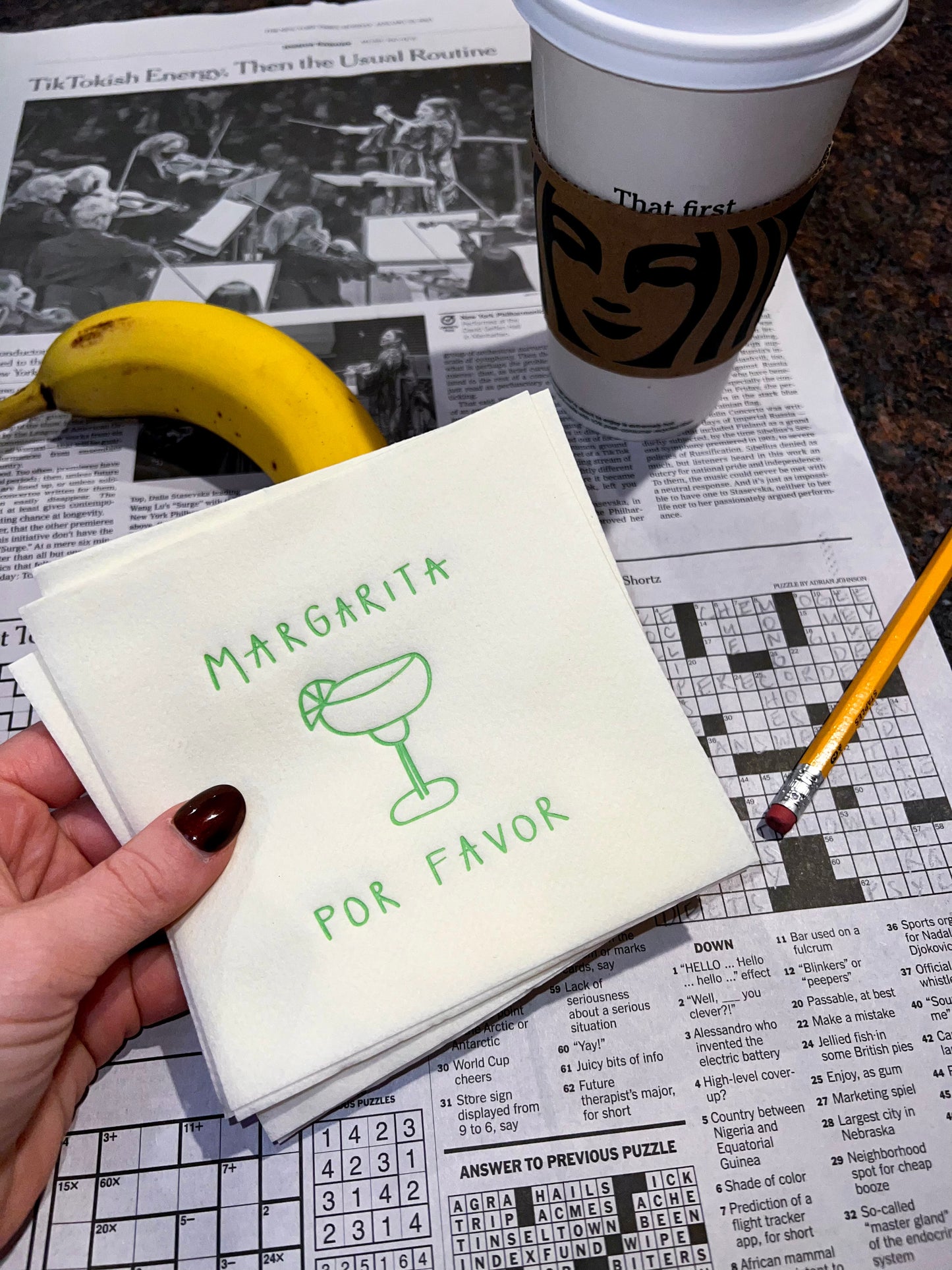 Margarita Por Favor Cocktail Napkin Set