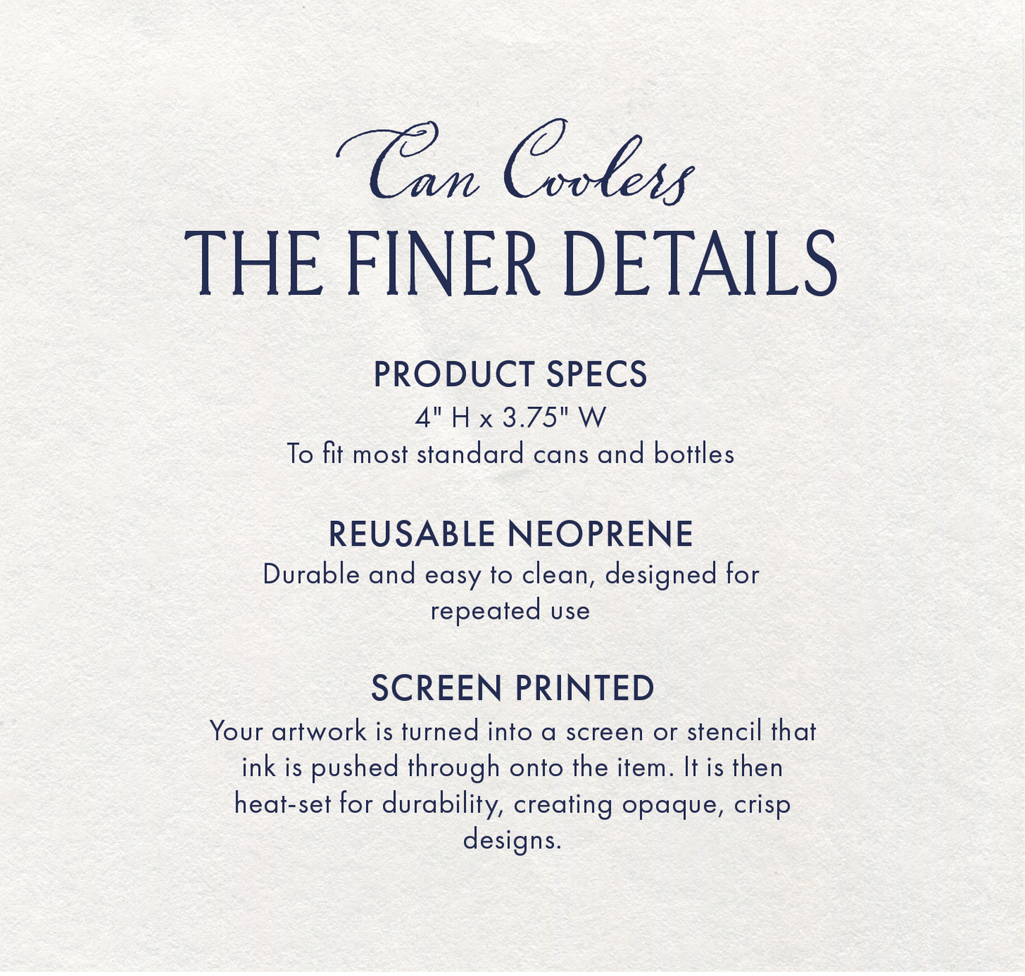 description of can cooler product