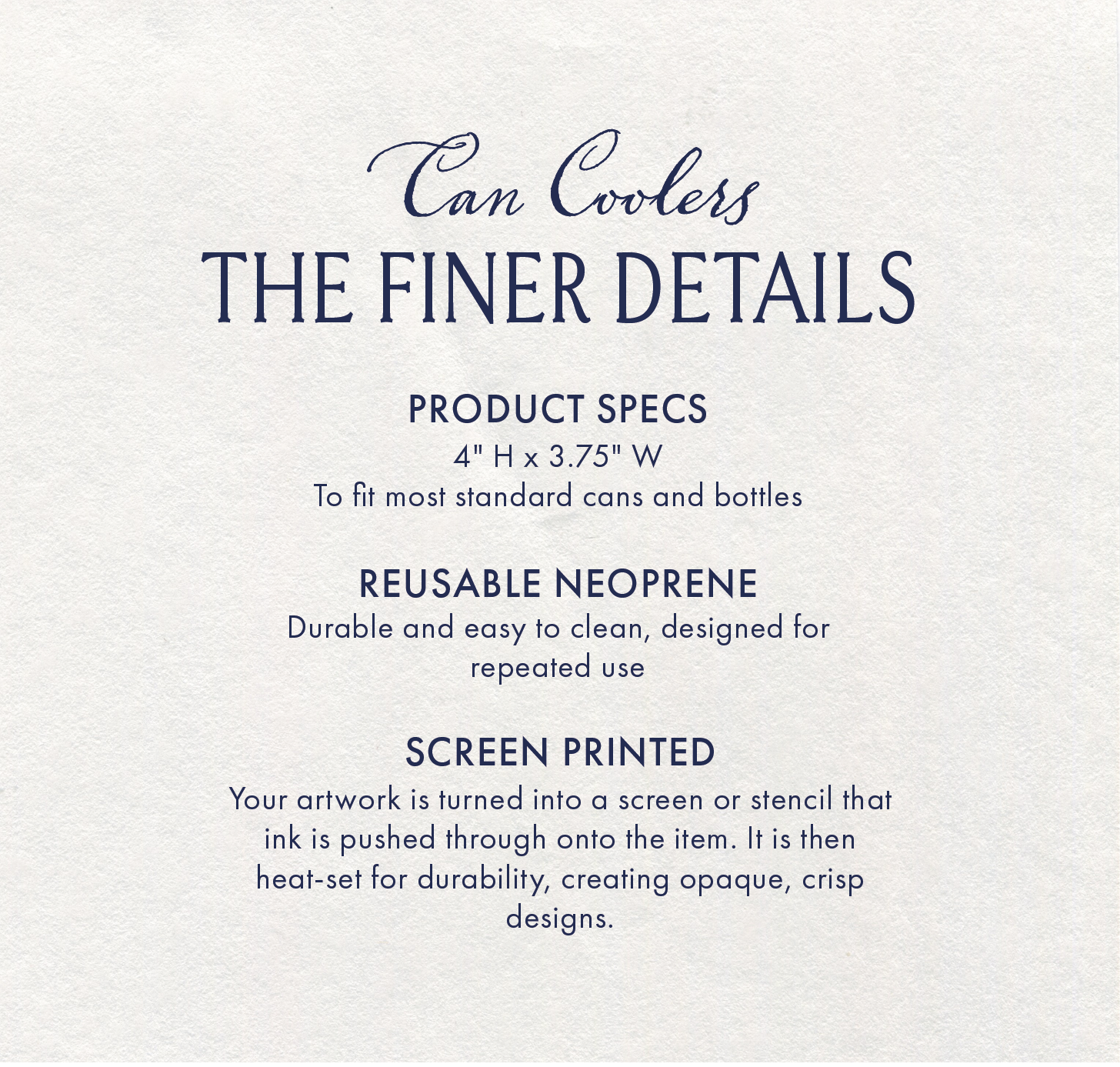 description of can cooler product