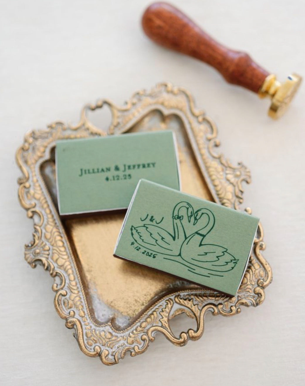 Swan Heart Matchboxes