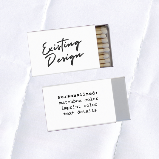 Matchbox with Existing Design