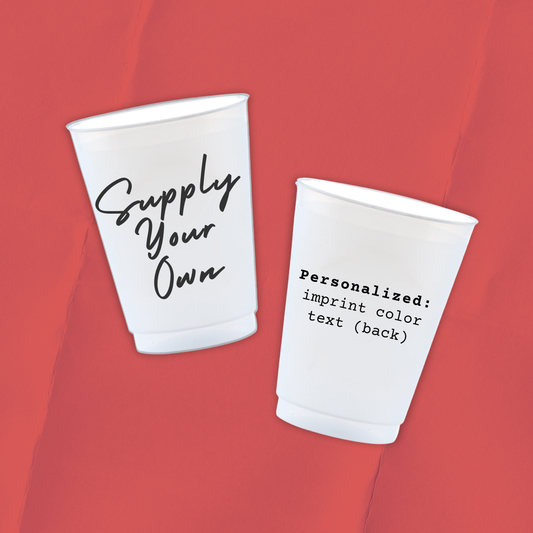 Frosted Cups with Supplied Artwork