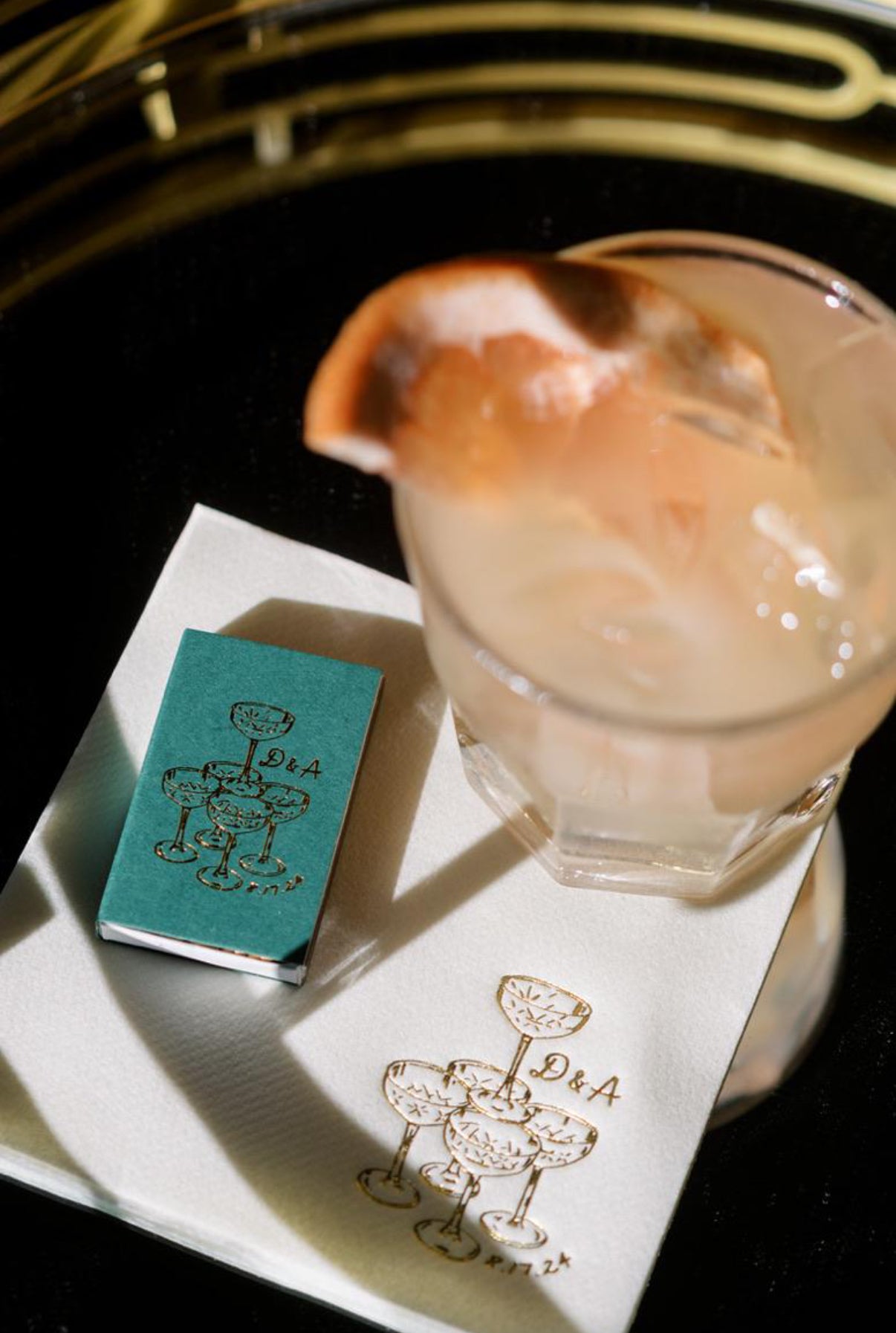 Champagne Tower Matchbox