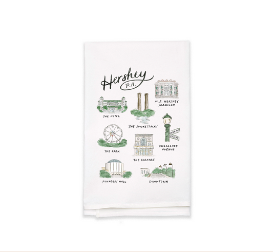 Hershey, PA Tea Towel