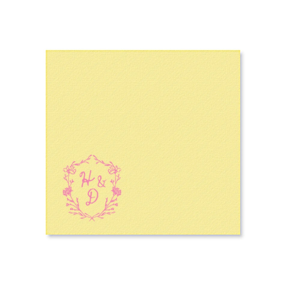 Whimsical Garden Party Wildflower Cocktail Napkin