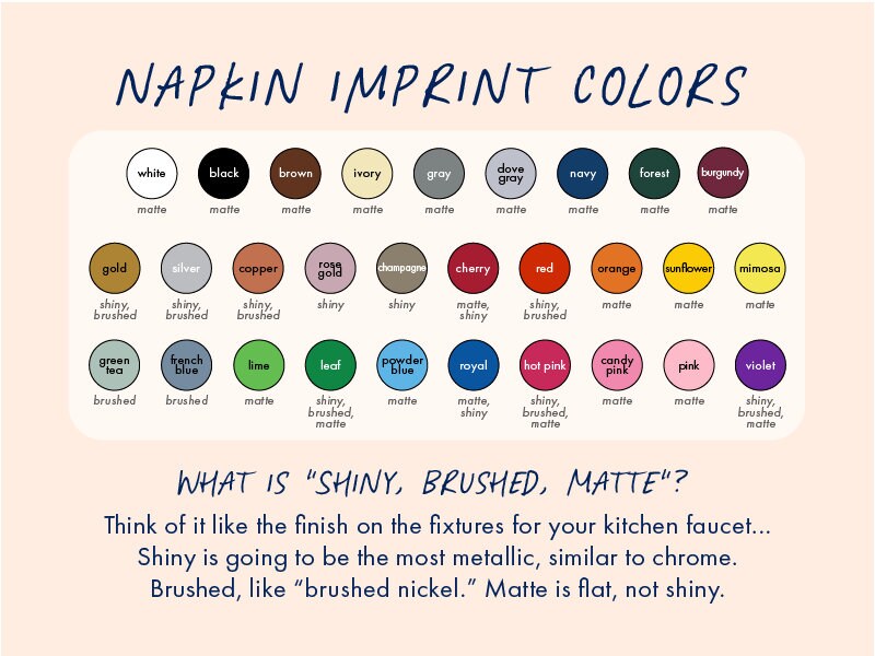 Custom Cocktail Napkin | Wedding | Party | Bachelorette | Birthday | Personalized | Baby Shower | Bridal Shower