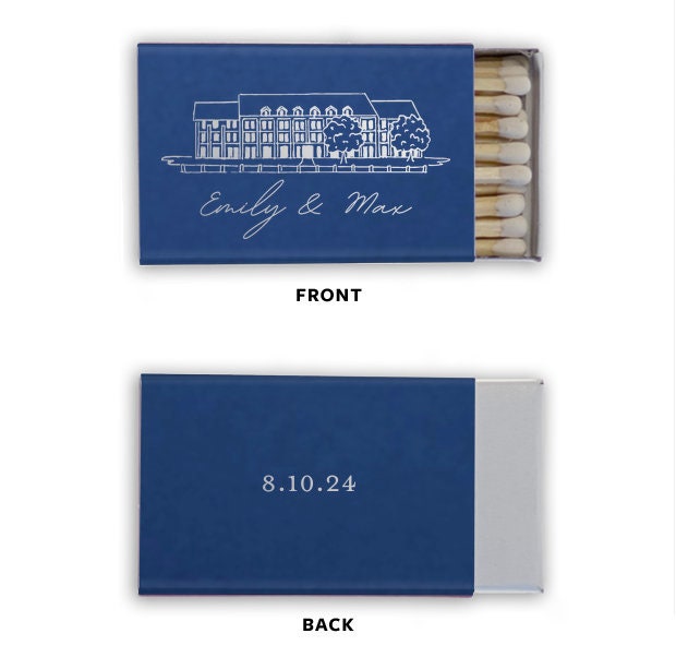 Customizable Venue Matchboxes