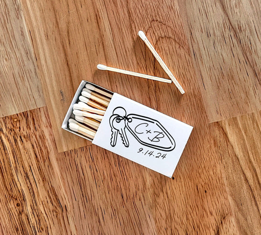 Customizable Hotel Key Matchboxes