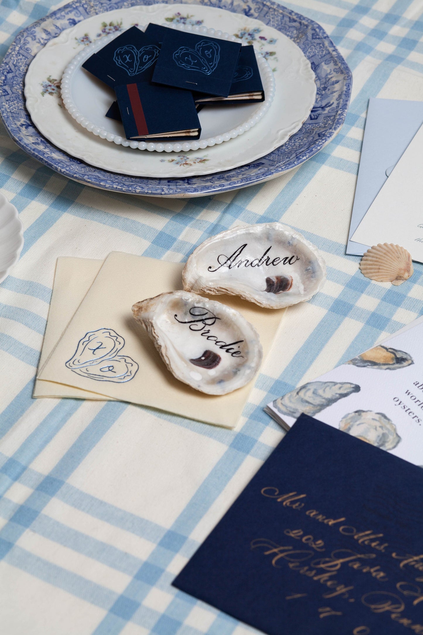 Oyster Heart Cocktail Napkin Set