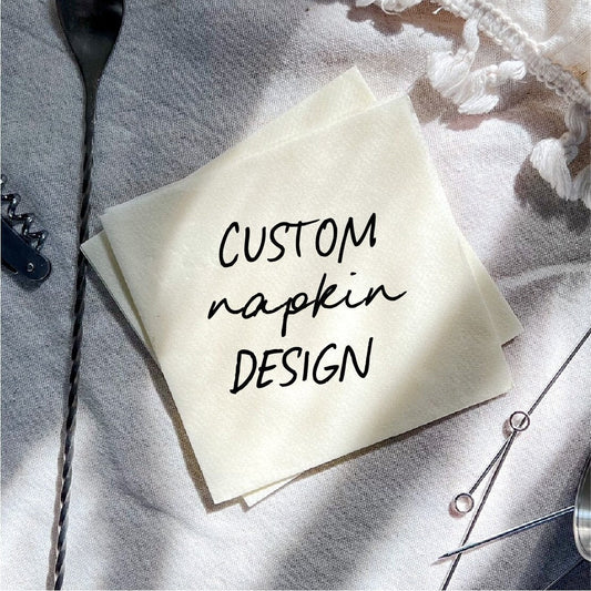Fully Custom Foil Napkins: Personalized Party Design