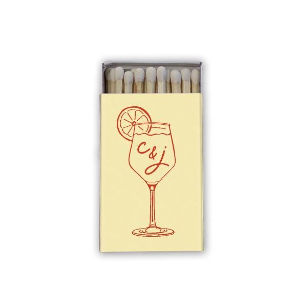 Customizable Aperol Spritz Matchboxes