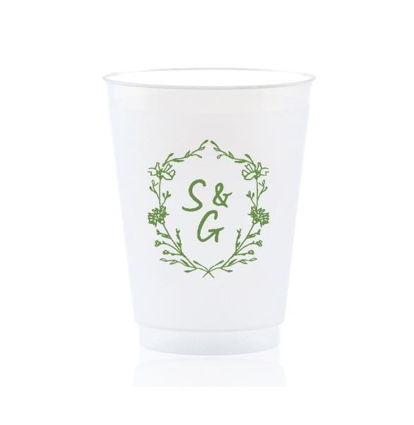 Wildflower Crest Frost Flex Plastic Cup