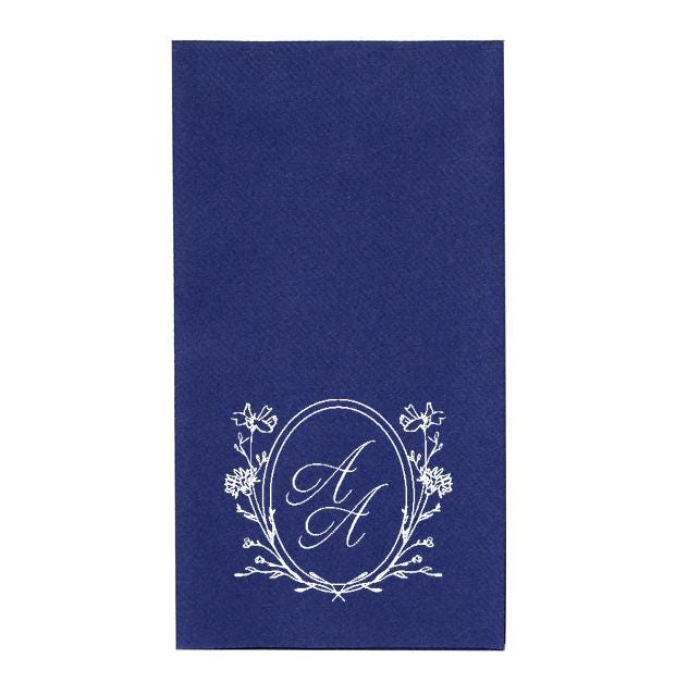 Classic Wildflower Crest Guest Towel Napkin