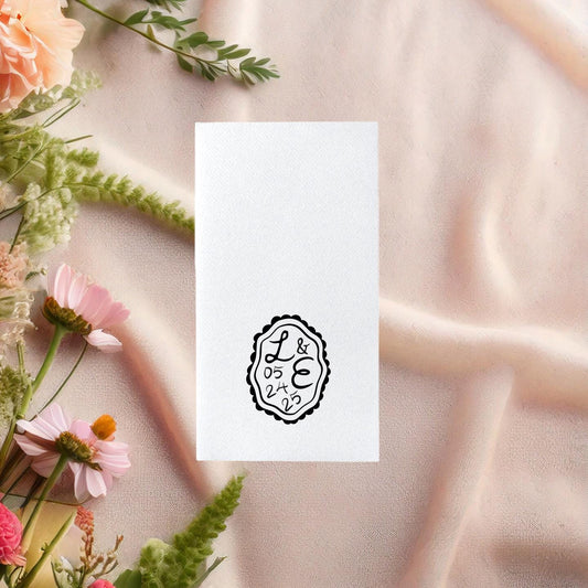 Whimsical Shield Crest Guest Towel Napkin