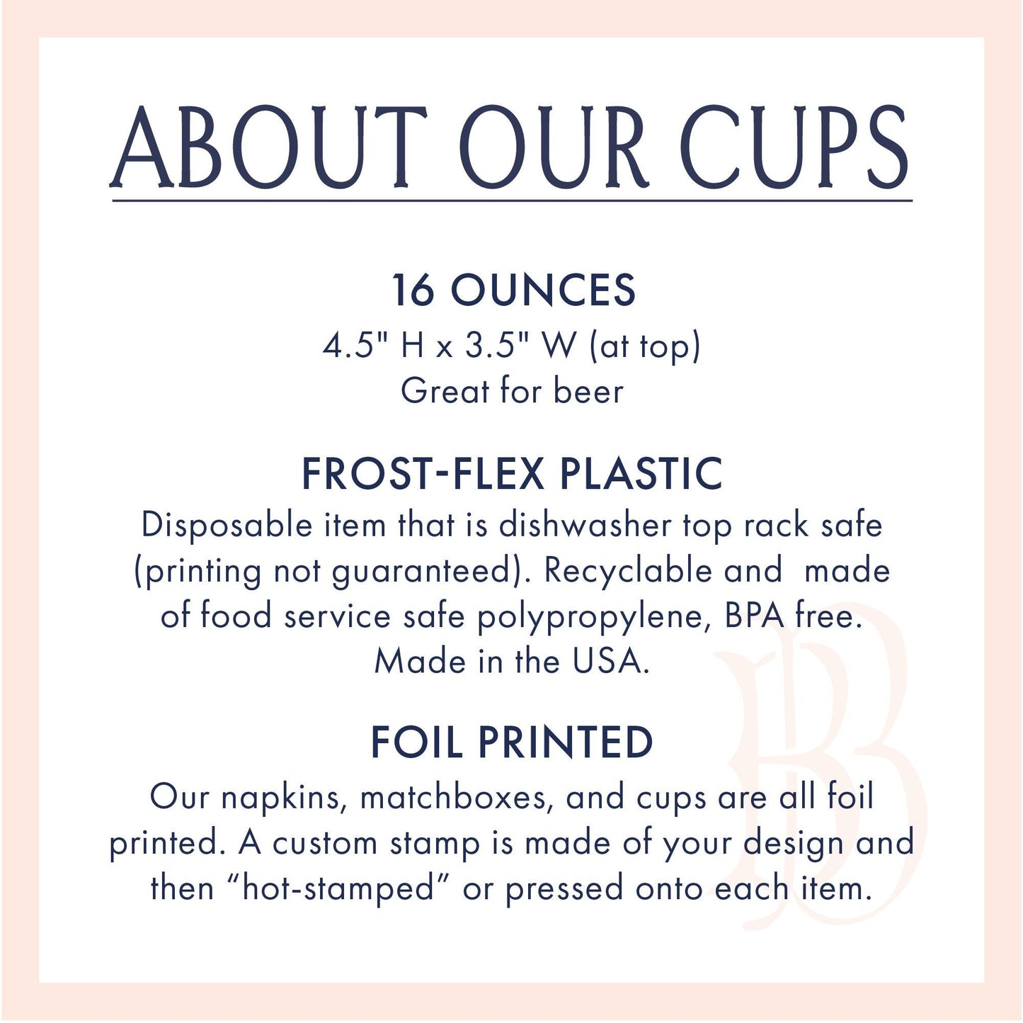 Wildflower Crest Frost Flex Plastic Cup
