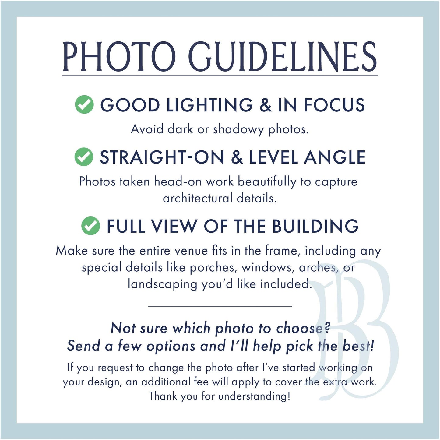 Venue Illustration Guest Towel Napkin