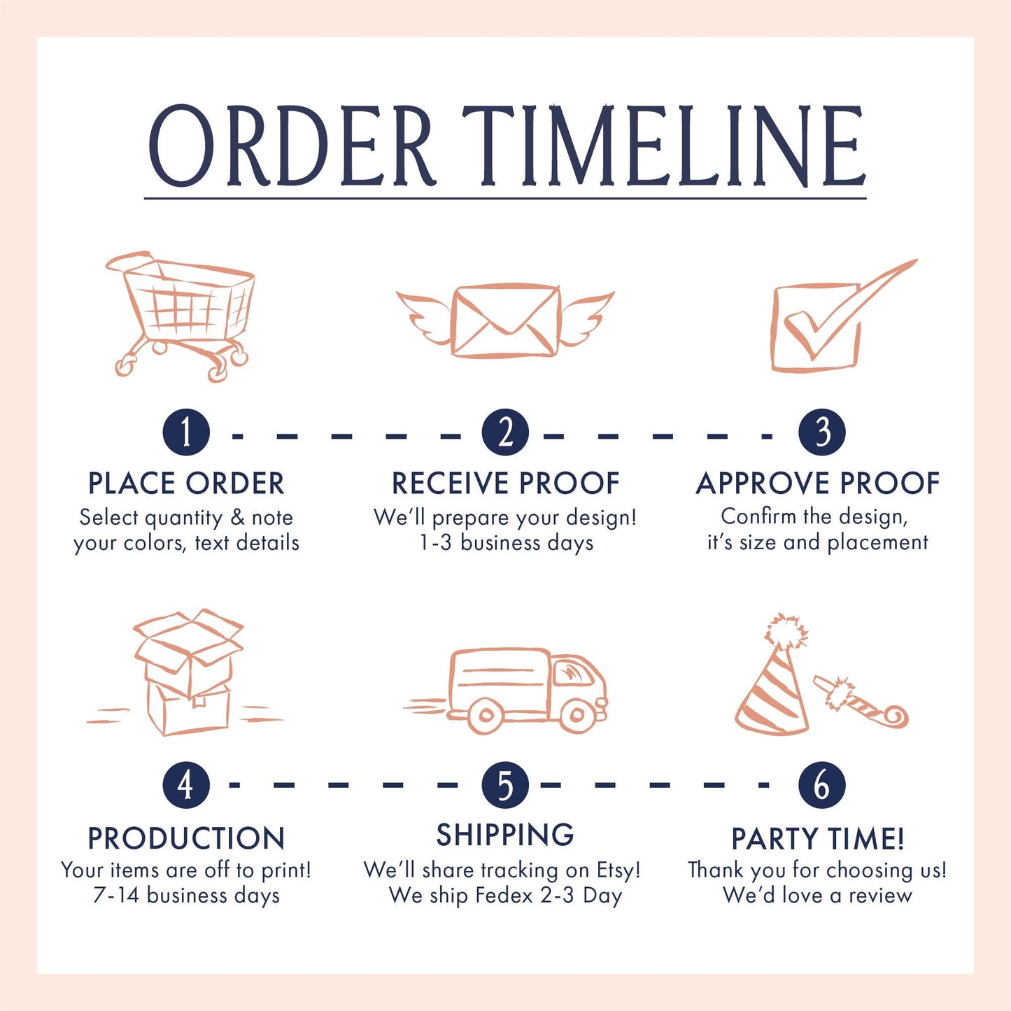 Venue Illustration Guest Towel Napkin