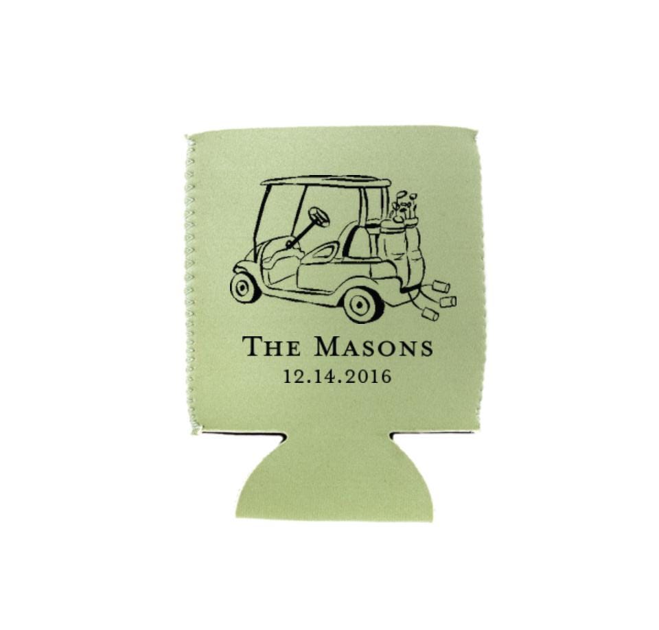 Getaway Golf Cart Can Cooler: Wedding Reception Decor and Favor