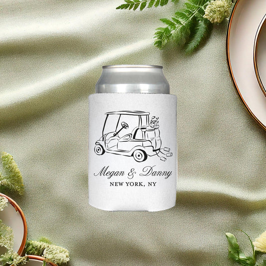 Getaway Golf Cart Can Cooler: Wedding Reception Decor and Favor