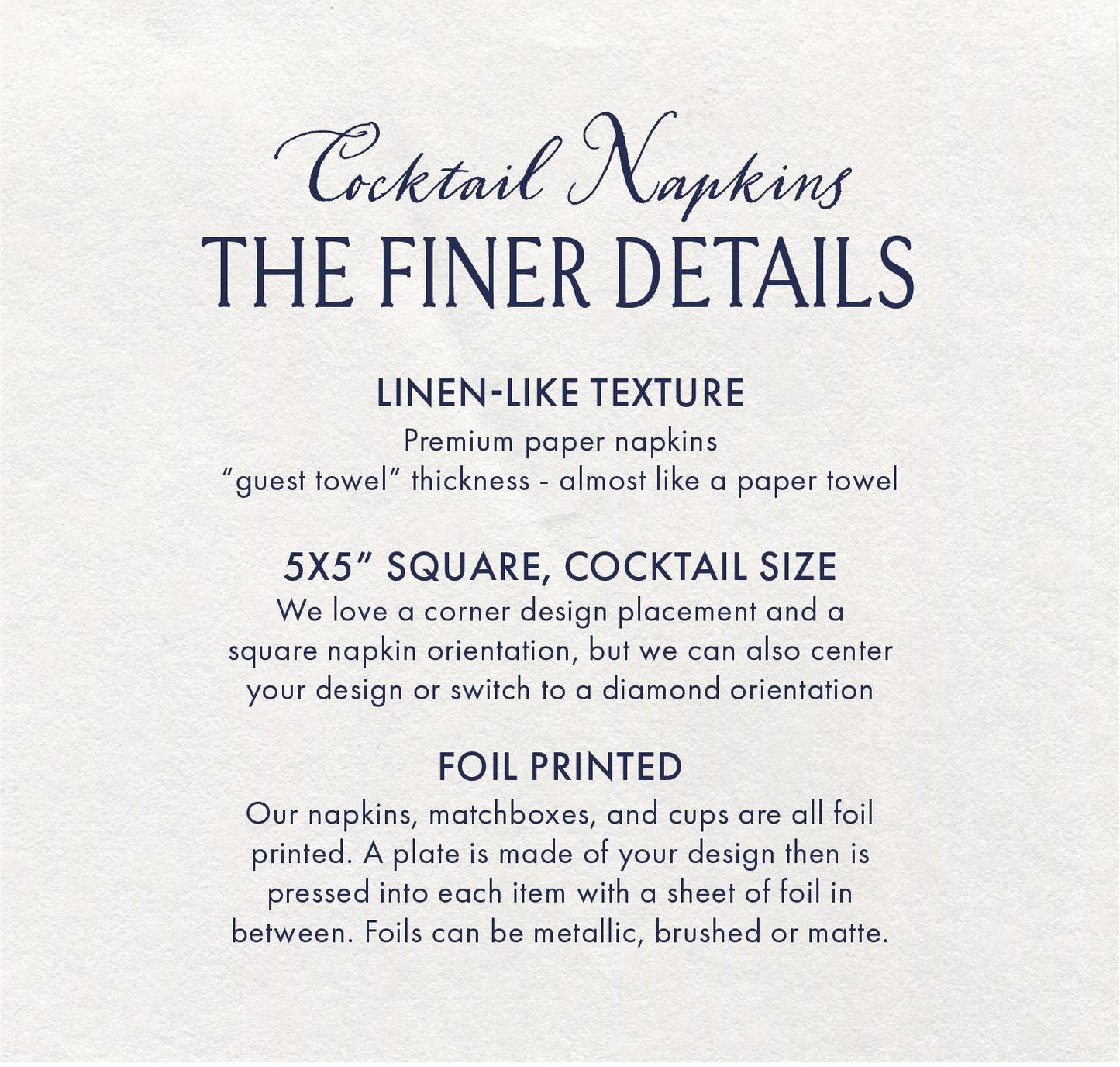 Custom Fruit Wedding Cocktail Napkins: Personalized Party Decor