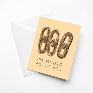 Knots About You Pretzel Card