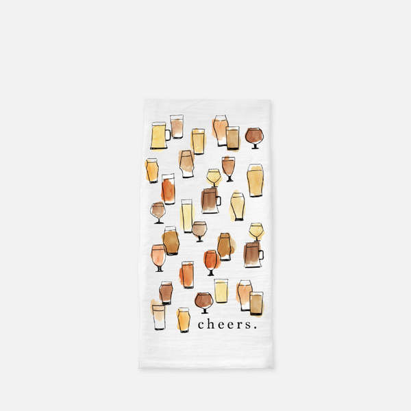 Cheers Beer Tea Towel