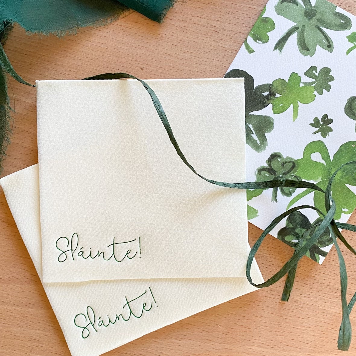 Slainte St. Patrick's Day Cocktail Napkin Set