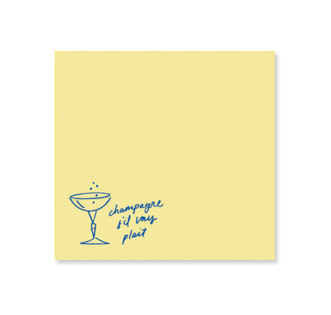 Champagne S'il Vous Plait Cocktail Napkin Set