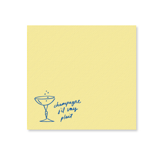 Champagne S'il Vous Plait Cocktail Napkin Set