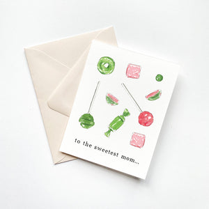 The Sweetest Mom Candy Card