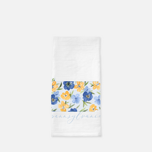 PA Floral Tea Towel